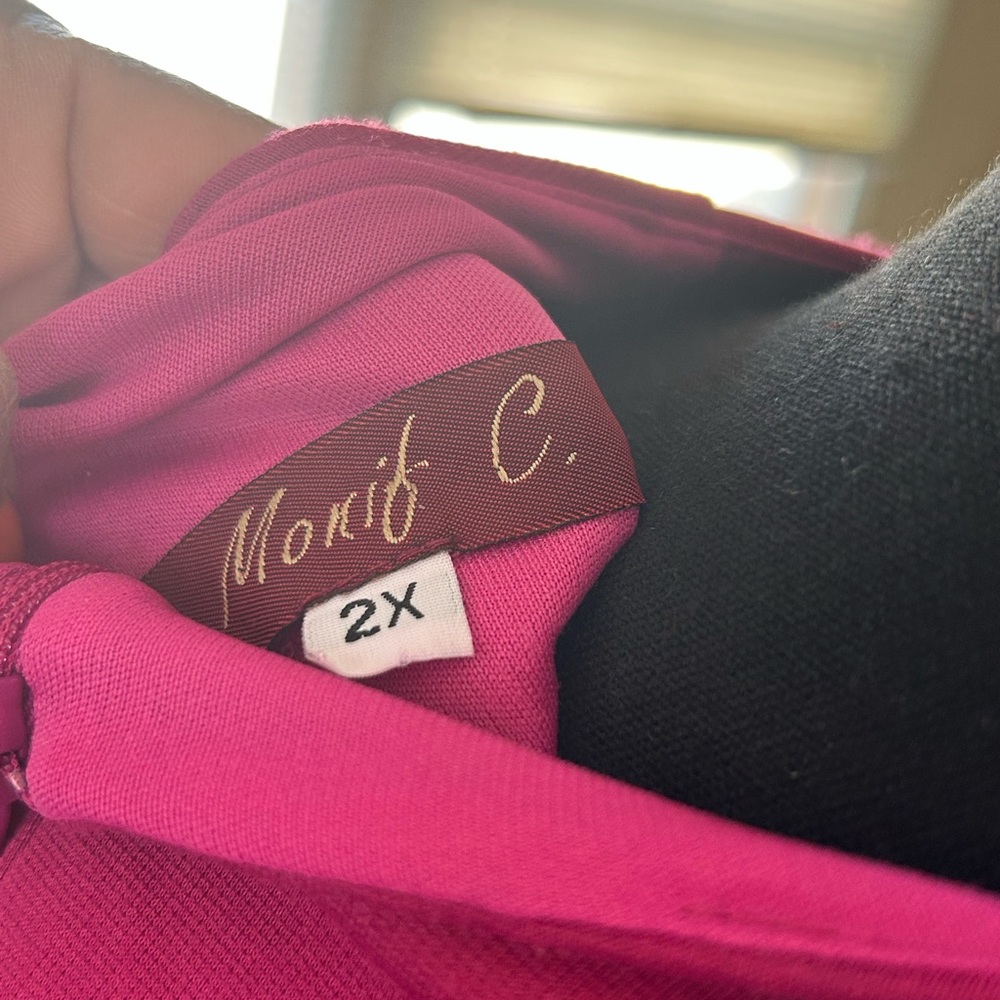 Monif C Raspberry Dress 2x - Picture 3 of 5